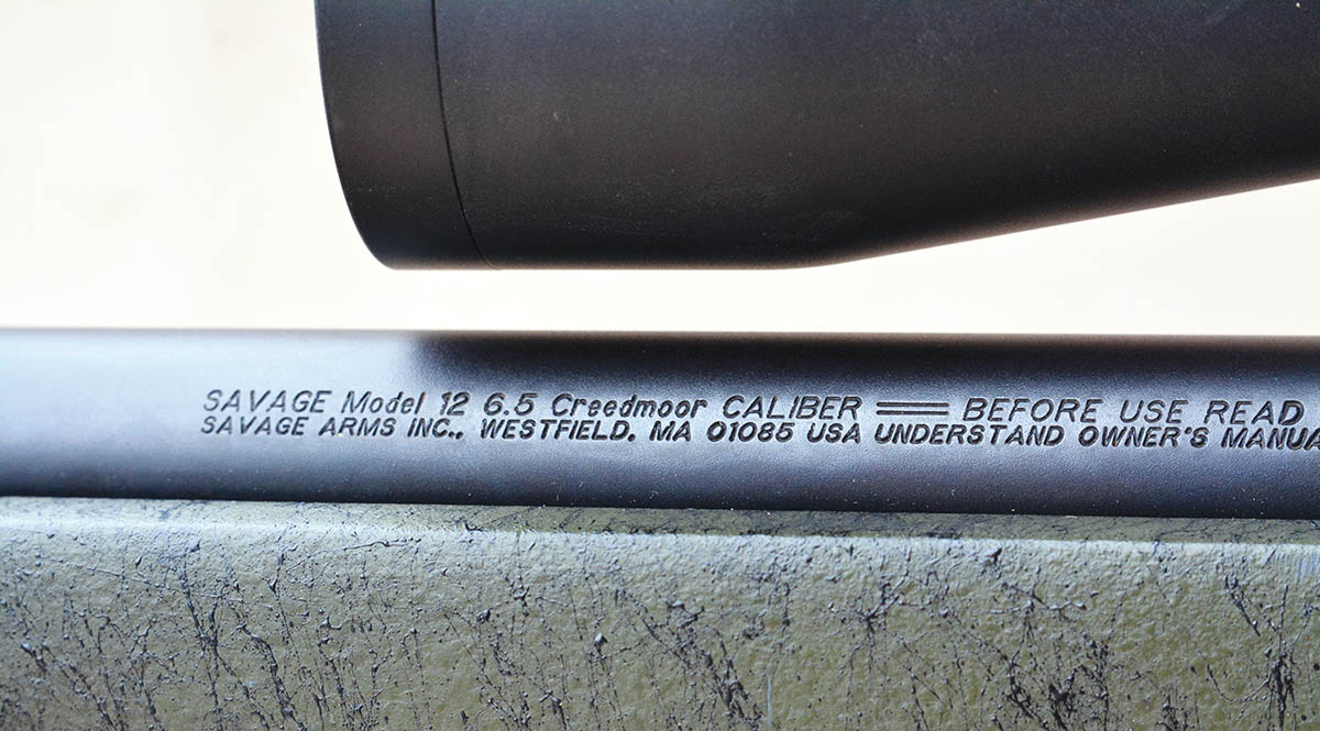 For most of the accuracy testing, Brian used a Savage Model 12.